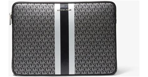 michael kors macbook sleeve 13|Jet Set Logo Stripe 13 Inch Laptop Case .